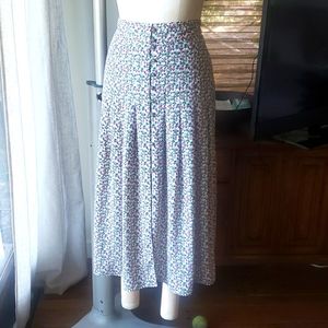 H&M floral print midi skirt